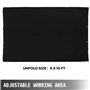Mophorn Couverture en fibre de verre 6 x 10 PI Ignifugation soudure Bouclier de sécurité pour gas station noire protéger contre 