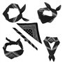 Xutong 12PCS Bandanas Fichu Mouchoir Unisexe,Bandeau de Cheveux,Echarpe de Cou,Décoration en Coton Rétro Style Multicolore Multi