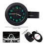 MEGYAD 2 pièces 22-25 mm horloge de moto vélo : horloge de guidon lumineuse avec résistance à l'oxydation alliage pour scellé ét