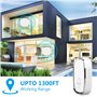 Sonnette sans Fil Exterieur Etanche: Sonnette sans Fil, Carillon sans Fil 300 Mètres, Sonnette WiFi sans Fil Exterieur Etanche,