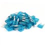 sourcing map 50 Pièces Auto Voiture Moto Fusible ATO ATC Lame Bleu 15A