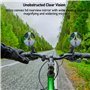 Rétroviseur vélo, Rétroviseur trottinette électrique de Vélo Grand Angle Rotatifs à 360°,Rétroviseurs de Sécurité Convexes Rétro