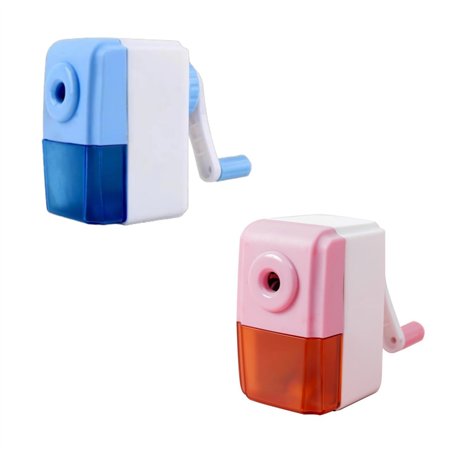 2 Pièces Taille-Crayon Manuel，Taille-Crayon à Manivelle，pour les enseignants