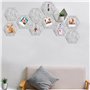 Lot de 10 Tableaux en Liège Hexagonaux - Mémo en Feutre - Affichage Autocollant - Décoration Murale pour Intérieur et Bureau