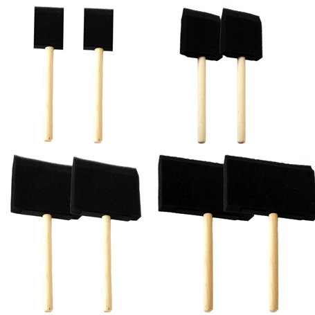 Lot de 4 pinceaux éponge en mousse