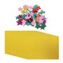 CHROMACRAFT 10 Feuilles De Carton Pailleté Et Patchs Étoiles À Cinq Branches