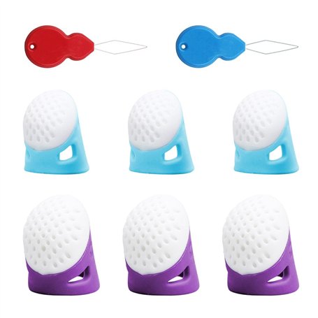 YSJCHEBS 6 Doigtiers À Coudre Et 2 Outils D'Enfilage D'Aiguilles