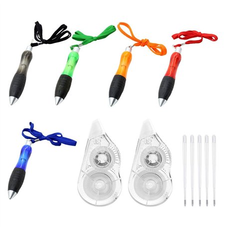 Stylo À Bille 5 Pièces Avec Lanière