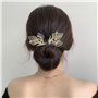 2 Morceaux D'Accessoires De Cheveux En Forme De Feuilles, Accessoires De Cheveux En Strass, Accessoires De Cheveux Rétro, Access