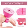 NyxSeat Lot de 2 Collecteurs de Déchets en Silicone Rose - Poubelle de Bureau Portable en Forme d'Anneau - Nettoyage de Bureau