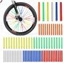 NyxSeat Lot de 72 bandes réfléchissantes pour vélo - Rayons colorés - Bandes réfléchissantes - Rayons de vélo imperméables - Con