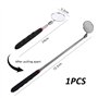 NyxSeat 1 lampe d'inspection extensible pour voiture - Outils mécaniques auxiliaires - Miroir rond à poignée ronde - Miroir conv