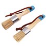 ANCLLO Lot de 2 pinceaux de peinture à la craie et à la cire pour meubles