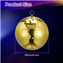 8 pouce Réfléchissant Boules avec Accroché Anneau Or Tone pour DJ Club Scène Mariage Vacances Bar Fêt