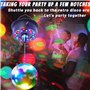 5 RPM - 9 RPM réglable miroir ball rotatif moteur avec 24 RGB LED lumière pour 4 6 8 12 "disco ball pour Party decor dj Band Bar