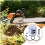 Mtanlo Kit de segments de piston 44,7 mm pour cylindre de tronçonneuse Stihl MS271 MS271C MS 271 271C MS261 MS261C # 1141 030 20