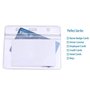 Porte-badges d'identification en plastique transparent étanche (20 pièces)