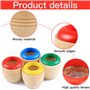 OFKPO 4 Pcs Mini kaléidoscope en Bois Magical, Kaléidoscope en Bois Magique Jouet D'éducation pour L'apprentissage des Enfants