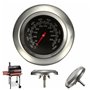 Jzhen Thermomètre de Four en Acier Inoxydable Thermomètre pour BBQ