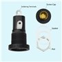 WMYCONGCONG 10 pièces AC 250V 10A/AC 125V 15A Socle porte-fusible à vis 5x20mm monté sur panneau avec kit de fusibles à tube de