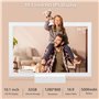 Frameo Cadre photo numérique 10,1" 5000 mAh alimenté par batterie WiFi 32 Go HD IPS Écran tactile avec chargeur sans fil Rotatio