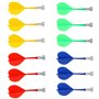 POFET 12pcs fléchettes magnétiques fléchettes de Rechange de sécurité Accessoires de Jeu d'intérieur Cible 4 mélange de Couleurs