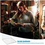 Lot de 6 Serre-Livres en Acrylique Transparent,Transparent Antidérapant Cale Livre avec Autocollants antidérapants,pour l'organi