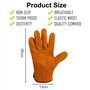 Gants de Travail en Cuir de Vache Durables Résistant aux épines pour Ja