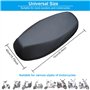 SPEACOUR 2 PCS Housse de Siège de Moto en PU Protège-siège de Moto Universelle Couvre-Selle de Moto Imperméable Housse de Banque