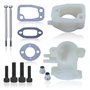 AUMEL Kit collecteur d'admission pour Husqvarna la tronçonneuse 268 272 joint de vis de boulon de silencieux de carburateur à re