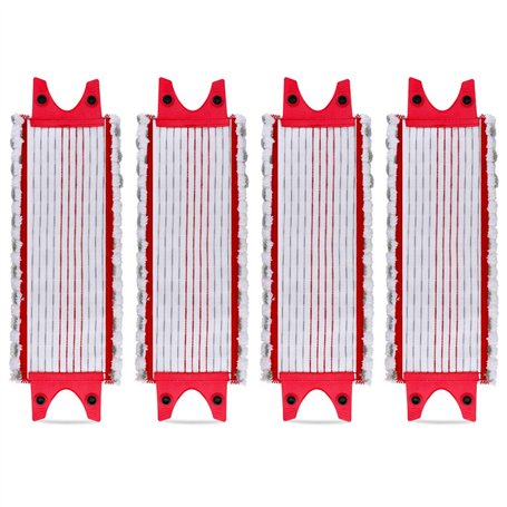 Lot de 4 Replacement Microfibre Pad Lavette pour Vileda EasyWring Ultramax/ 1-2 Spray