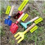 MasYosh Outils de Jardinage pour Enfants, Ensemble de Jardinage 5 pièces avec Manche en Bois Robuste, Outils de Jardinage sûrs,