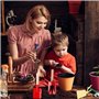MasYosh Outils de Jardinage pour Enfants, Ensemble de Jardinage 5 pièces avec Manche en Bois Robuste, Outils de Jardinage sûrs,