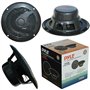 Pyle 2 PLMR60B 18 cm 180 mm Noir Double cône Haut-parleurs Waterproof pour mer Piscine Bateau hôtel pub Bar 4 ohm 75 Watt rms 15