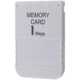 CHILDMORY 1MB carte mémoire pour PlayStation one PS1 console 1 Mega blanc carte mémoire