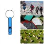 DOULEIN Sifflets de Survie d'urgence avec Porte-clés ，21 Pièces Aluminium Sifflet de Survie de Sécurité Sifflet Enfant pour Le S