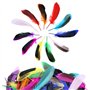 DNDGDLUA Lot de 50 Plumes ColoréEs
