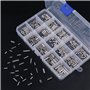 Glarks Assortiment de 180 goupilles à ressort fendues M2 M2,5 M3 M4 - En acier inoxydable 304