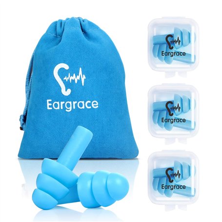 Bouchons d'oreille en silicone Réutilisable - 3 paires SNR 31