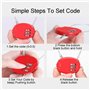 Neoreser 4 Pcs Cadenas Code, Petit Cadenas à Code Cable, Cadenas avec Combinaison à 3 Chiffres Réinitialisables, pour Valise Sac