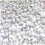Pierres Décoratives Blanches, 1-2 cm Granulés Naturels Galets de Rivière Petit Gravier de Jardin pour Aquarium Pot de Fleurs Amé
