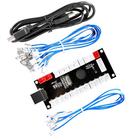 Reyann Zero Delay Arcade Encodeur USB PC vers Joystick pour Mame Jamma et autres jeux de combat PC