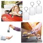 50 PCS porte-clés transparents avec cadre photo, en acrylique, forme rectangulaire, convient pour les cadeaux pour la famille et