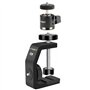 UTEBIT Pince Accroche Caméra de Vis 1/4 + Mini Rotule Pivotante à 360° Support Orientable Caméra en Alliage d'Aluminium Charge M