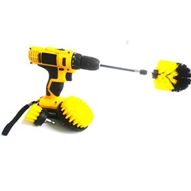 Lot de 4 brosses de nettoyage en nylon avec rallonge de 15