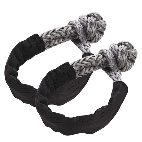 Manille Synthétique Souple- Attache en Corde UHMWPE avec Manchons de Protection pour la Navigation