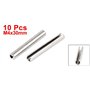 sourcingmap Goupille à Ressort Fendue M4 x 30 mm en acier inoxydable 304 Rouleau Cheville broche 10pcs