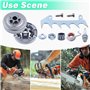 Adefol Kit de Pignon pour STIHL 021 023 025 MS210 MS230 MS250 Tronçonneuse, Pignon + Tambour d'embrayage + Griffes + Roulement +