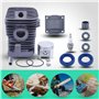 Adefol 40 mm Cylindre Piston Kit pour Stihl MS210 021 MS 210 avec Roulement à Aiguilles Bougie d'allumage Pièces de Rechange pou