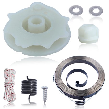 Ressort de poulie de démarreur à Rappel kit pour Poulan PP4218 PP4620AV PPB4018 SM4218AV avec Recoil Spring W/Hub